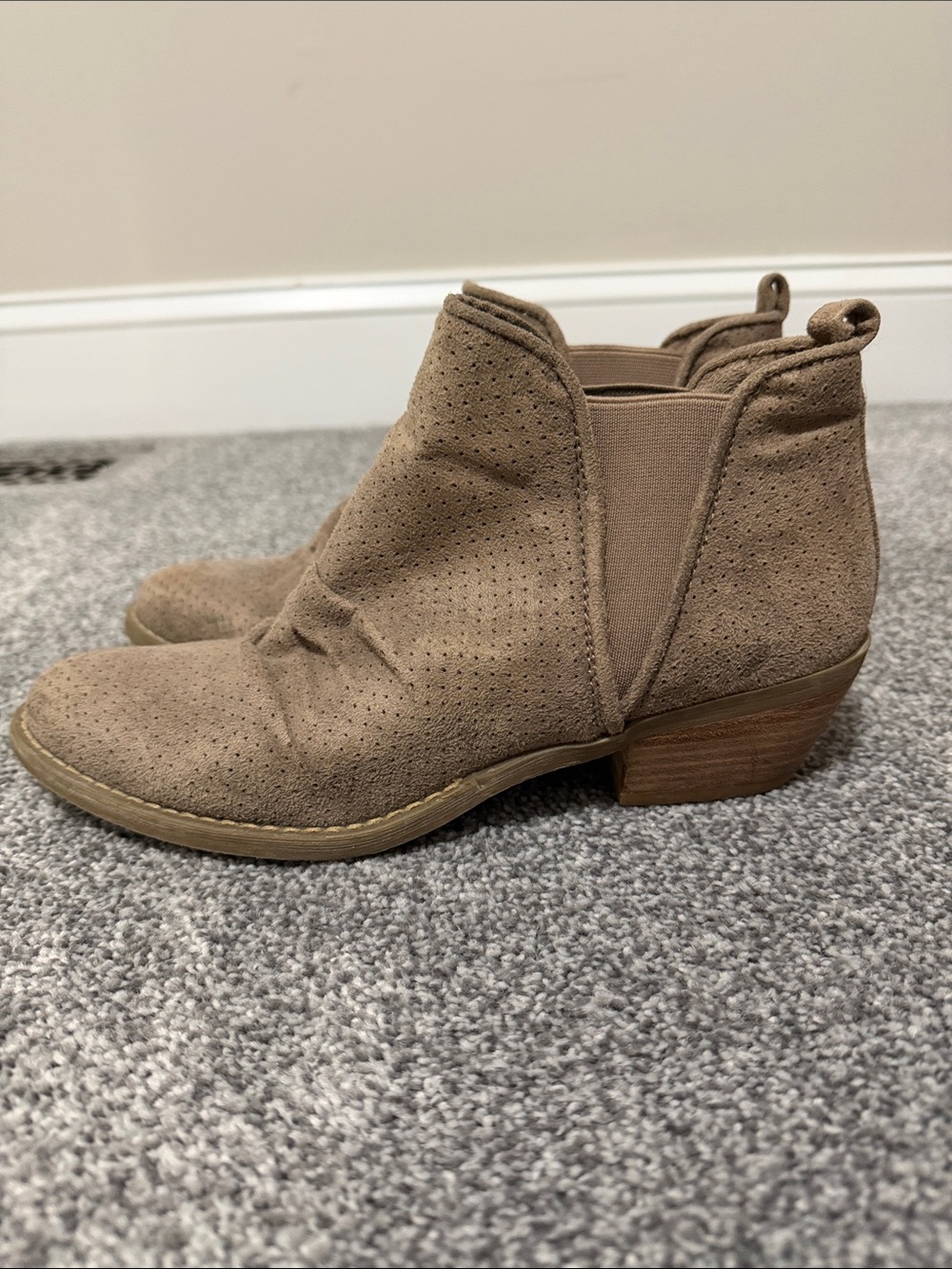 Faux Suede Ankle Booties
